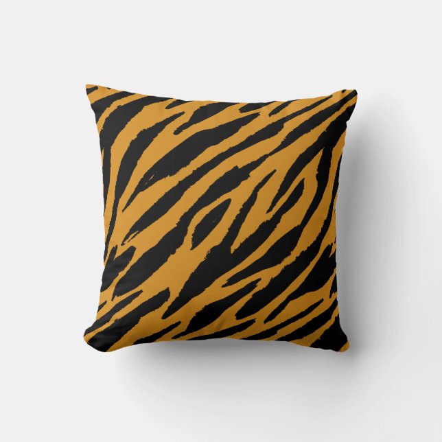 Tiger Colour Pattern Animals Lover Cushion (Front)