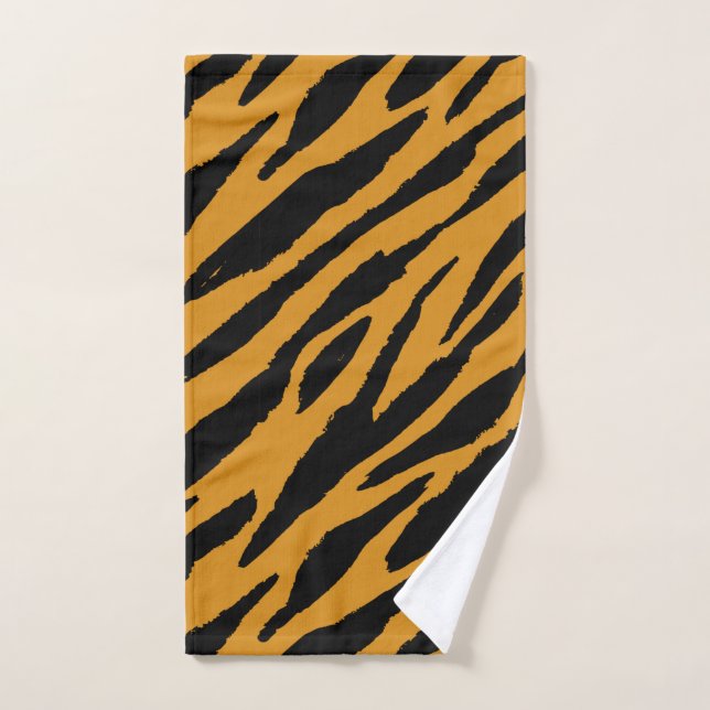 Tiger Colour Pattern Animals Lover  Hand Towel (Hand Towel)