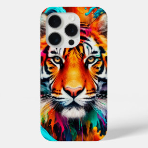 Tiger coloured iPhone 15 pro case