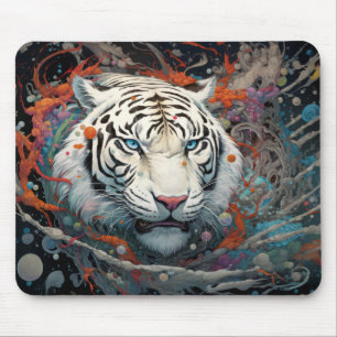 Tiger Colourful Animal Enchanting Mouse Pad