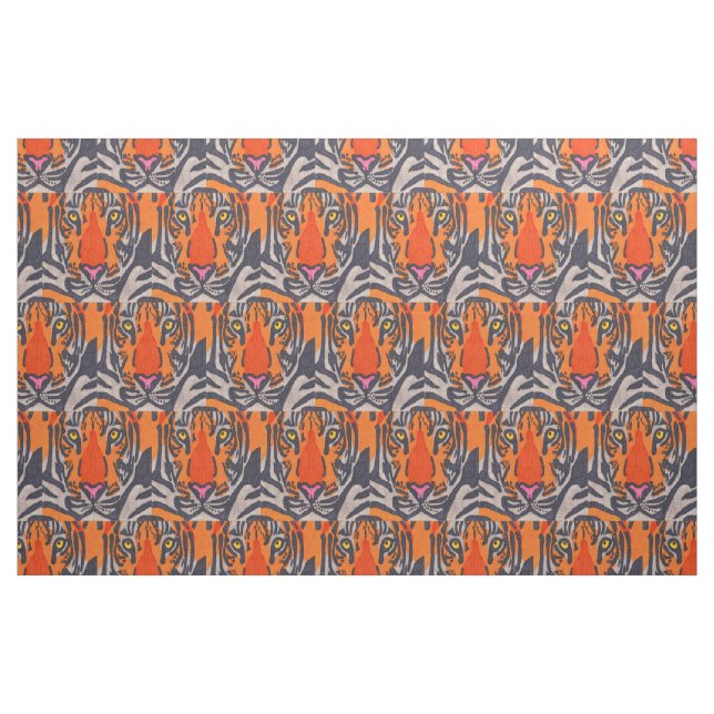 Tiger - Combed Cotton Fabric (Fat Quarter)