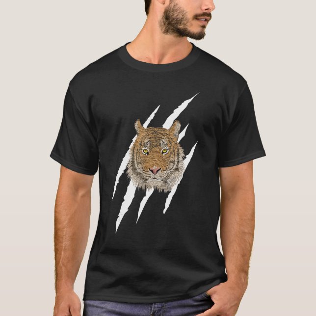 Tiger Conservation Claw Mark T-Shirt (Front)