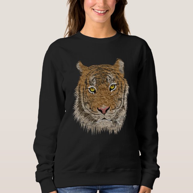Tiger  Conservation Vintage Design Sweatshirt (Front)