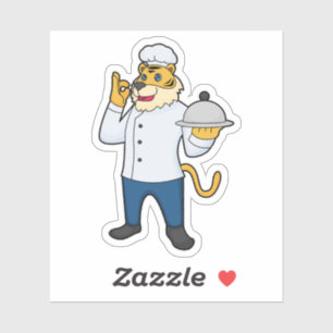 Tiger Cook Chef hat Platter