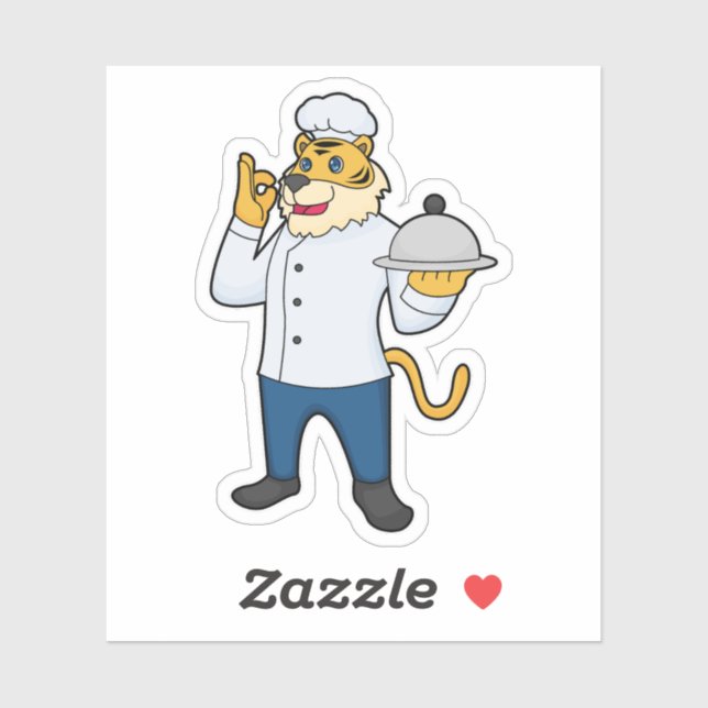 Tiger Cook Chef hat Platter (Sheet)