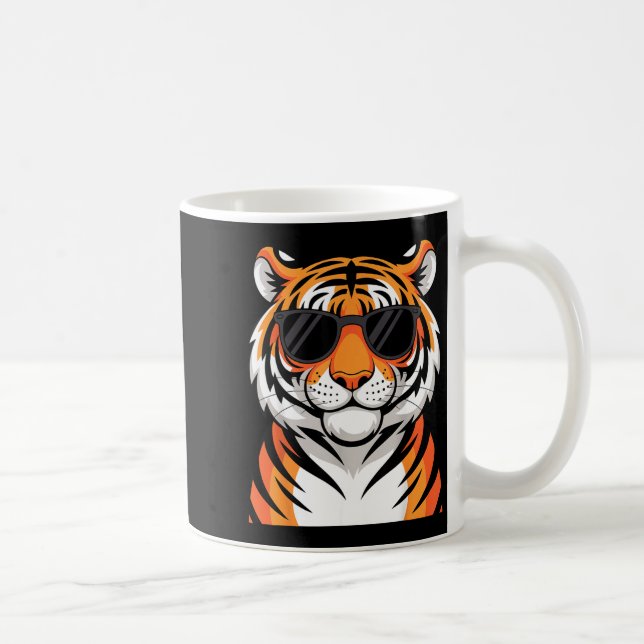 Tiger Costume For Men Women Boys Zoo Tiger Print T Coffee Mug (Right)
