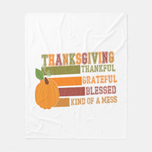 Tiger Country Pumpkin Fleece Blanket