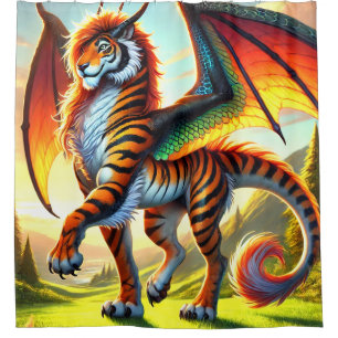 Tiger Creature Shower Curtain