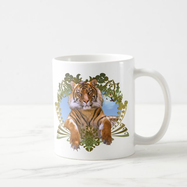 Tiger Crest Endangered Species Coffee Mug (Right)