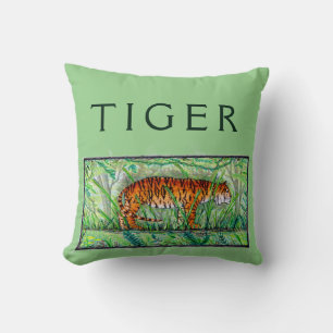Tiger Crouching Cushion