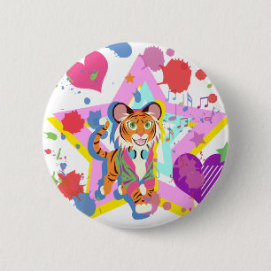 Tiger Cub 6 Cm Round Badge