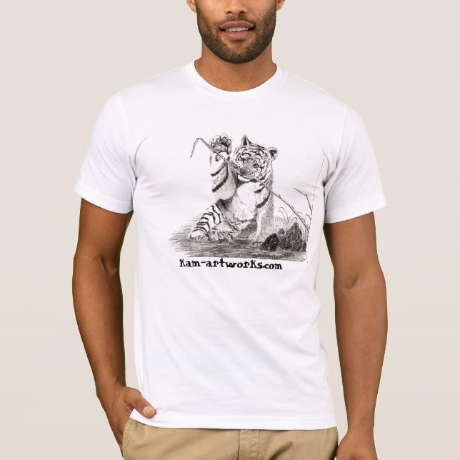 tiger cub at play T-Shirt (Front)