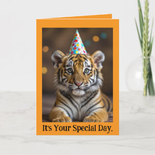 Tiger Cub Birthday Card