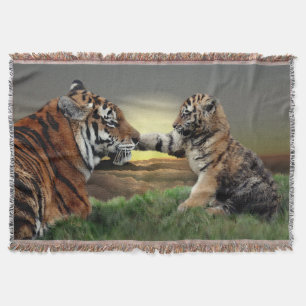 Tiger & Cub Digital Edition Throw Blanket