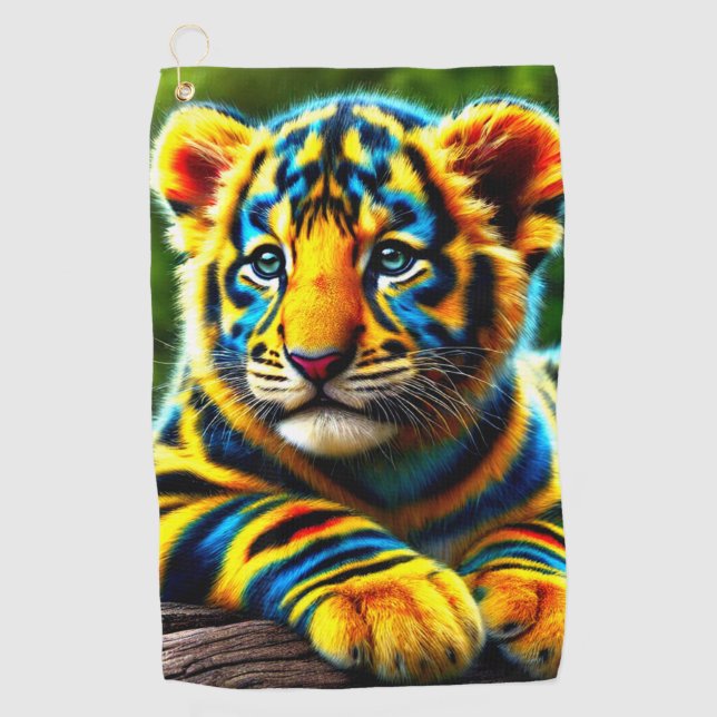 Tiger Cub Golf Towel (Front)