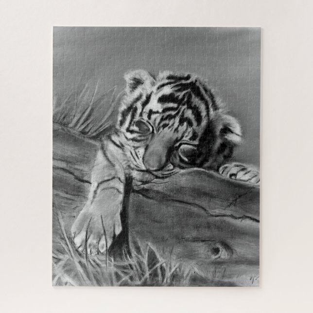 Tiger Cub Jigsaw puzzle (Vertical)