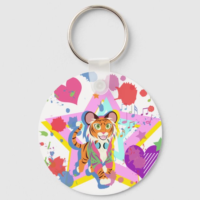 Tiger Cub Key Ring (Front)