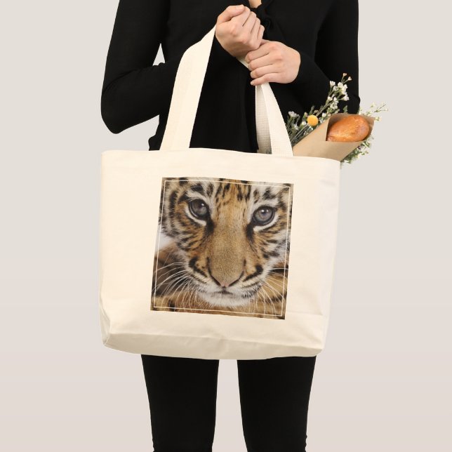 Tiger Cub Large Tote Bag (Front (Product))
