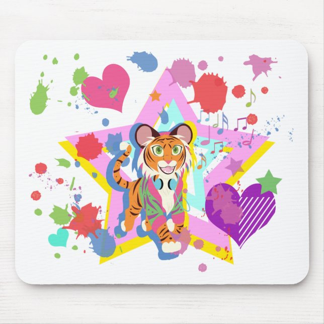 Tiger Cub Mouse Pad (Front)