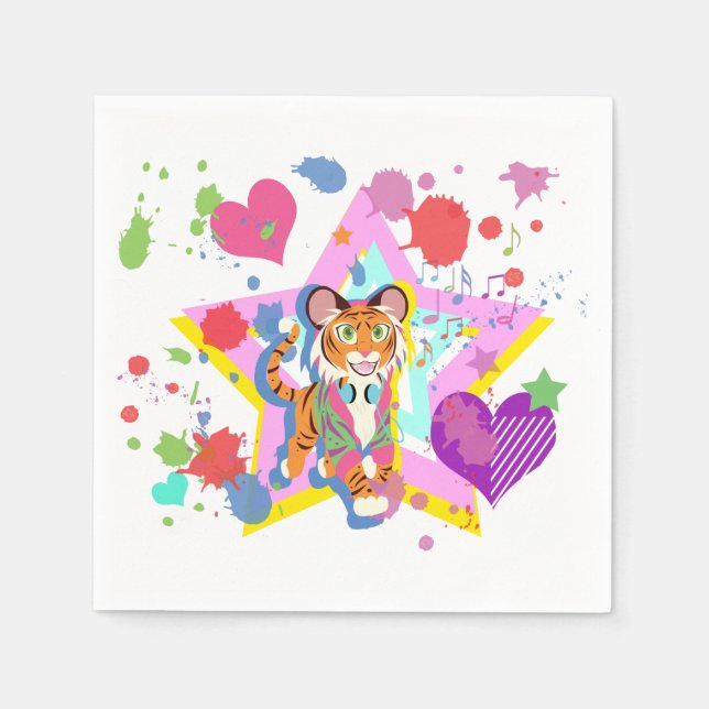Tiger Cub Napkin (Front)