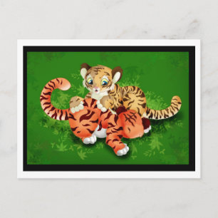tiger cubs postcard