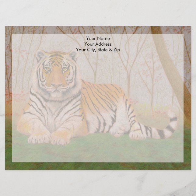 Tiger Custom Letterhead (Front)