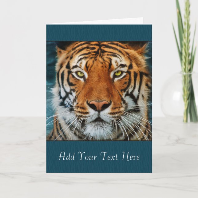 Tiger Custom Text Card (Front)