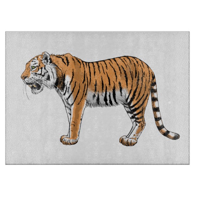 Tiger Cutting Board (Front)