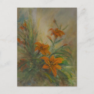 Tiger "Day" Lilies Postcard