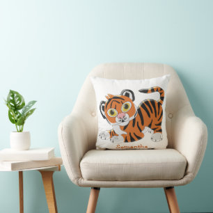 Tiger Design Personalised Cushion