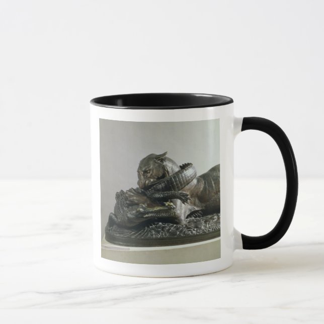 Tiger devouring an alligator, 1832 (bronze) mug (Right)
