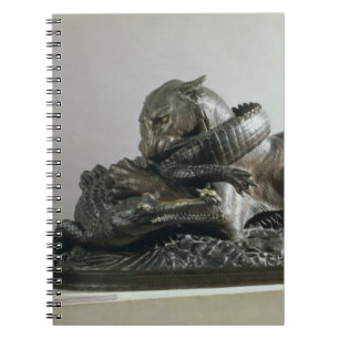 Tiger devouring an alligator, 1832 (bronze) notebook