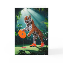 Tiger Disc Golfer Card
