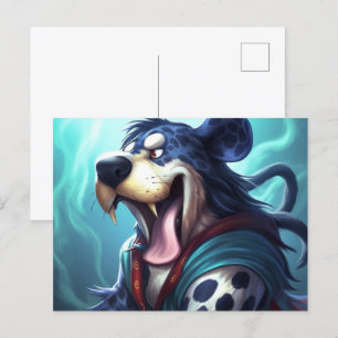 Tiger Dog Postcard