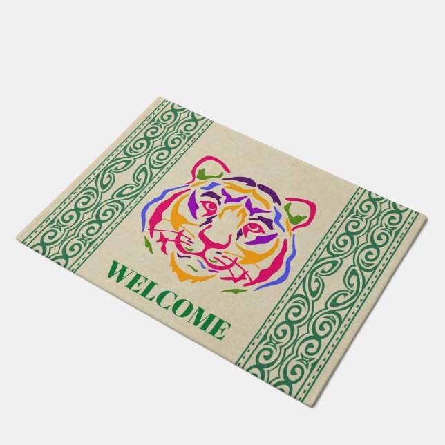 Tiger Doormat (Angled)