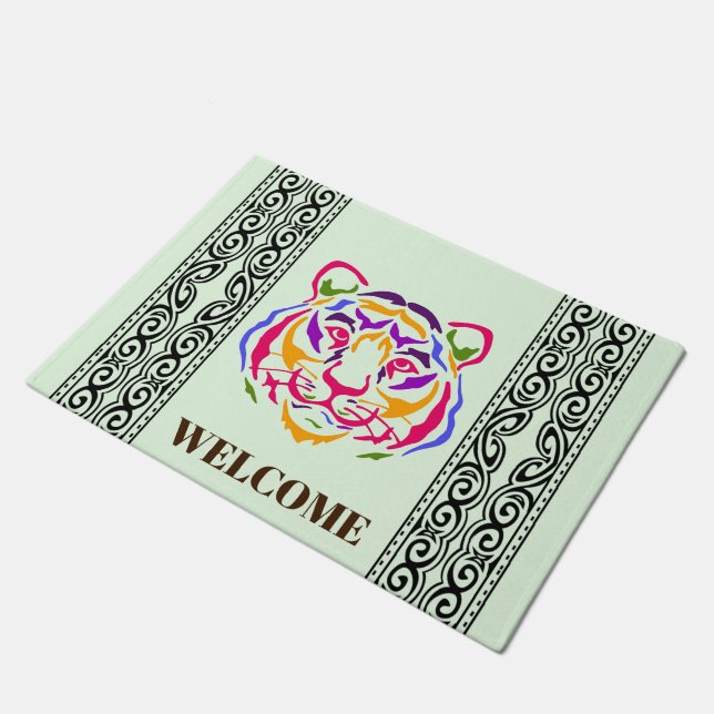 Tiger Doormat (Angled)