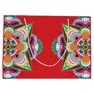 Tiger Dragon Mandala Large Gift Bag