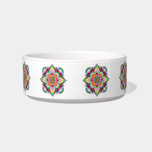 Tiger Dragon Mandala Pet Bowl