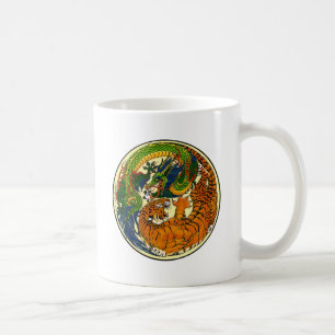 Tiger & Dragon Yin Yang Coffee Mug