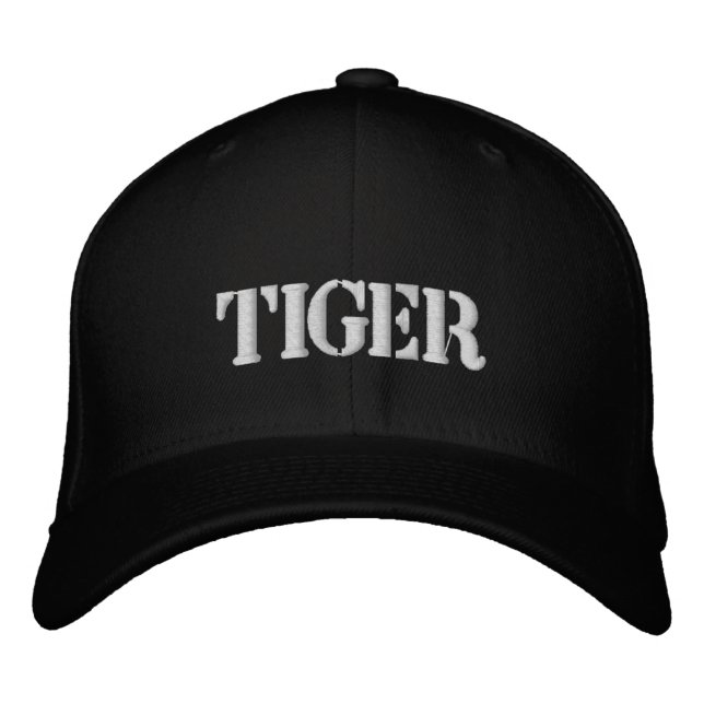 TIGER EMBROIDERED BASEBALL CAP (Front)