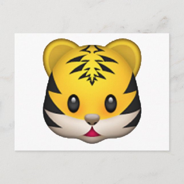 Tiger - Emoji Postcard (Front)