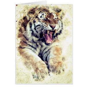 Tiger Encouraging Card