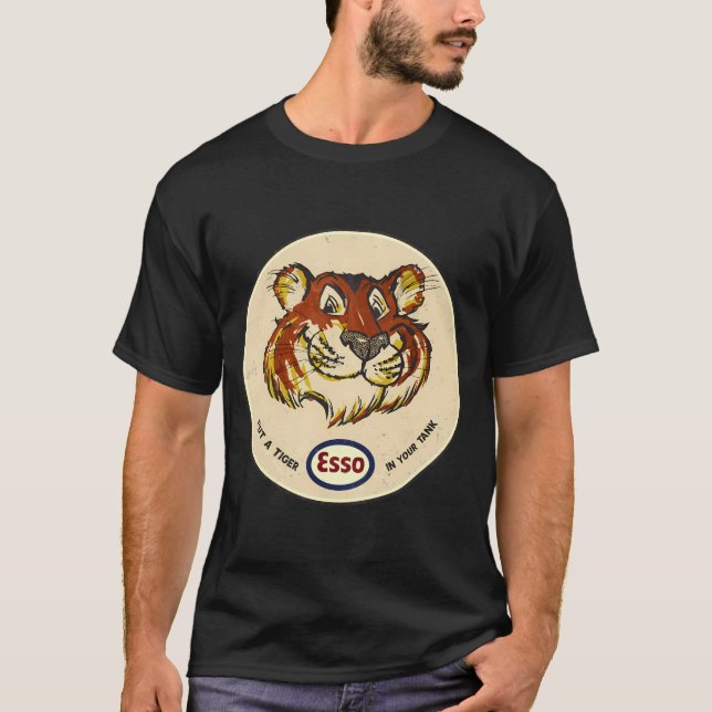 Tiger Esso Vintage Oil Company Classic   T-Shirt (Front)