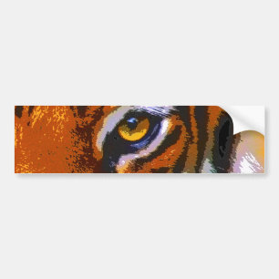 TIGER EYE BUMPER STICKER