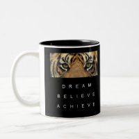 Tiger Eye Motivational Quote Black And White