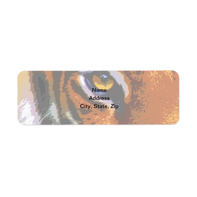 TIGER EYE RETURN ADDRESS LABEL (Front)
