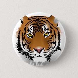 Tiger Eyes 6 Cm Round Badge