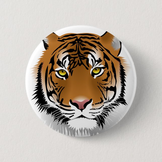 Tiger Eyes 6 Cm Round Badge (Front)