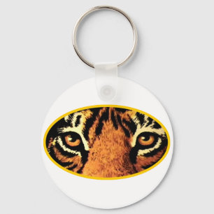 Tiger Eyes Gold The MUSEUM Zazzle Gifts Key Ring