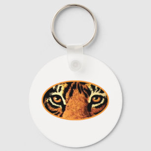 Tiger Eyes Orange The MUSEUM Zazzle Gifts Key Ring